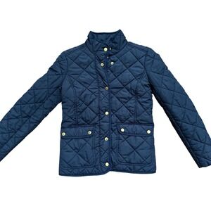 J. Crew Women's Quilted Navy Field Jacket Size XXS